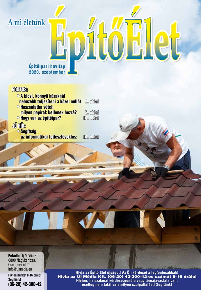 Miről írunk a szeptemberi Építő Életben?